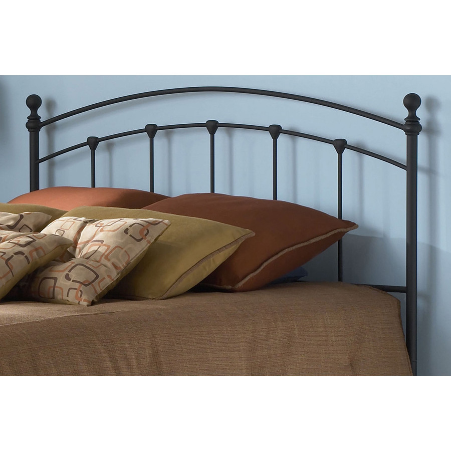 FaFurn - Full Size Matte Black Metal Headboard