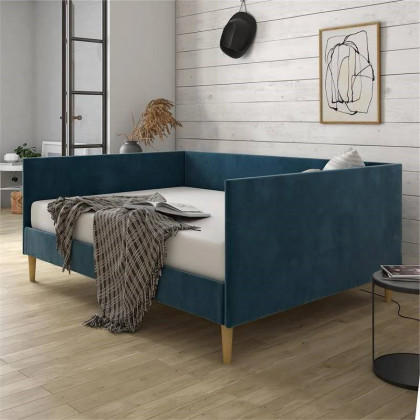 FaFurn - Modern Full Size Daybed in Navy Blue
