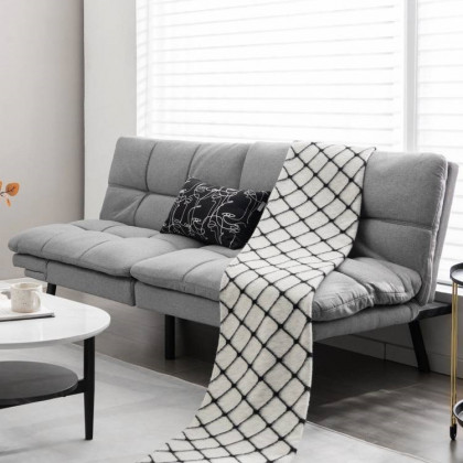 FaFurn - Modern Sofa-Bed in Gray, Linen
