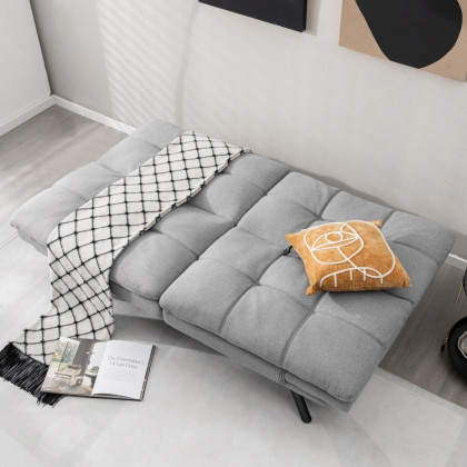 FaFurn - Modern Sofa-Bed in Gray, Linen