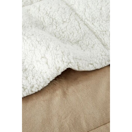 FaFurn Plush Microfiber Reversible Comforter Set - Gold, Queen Size
