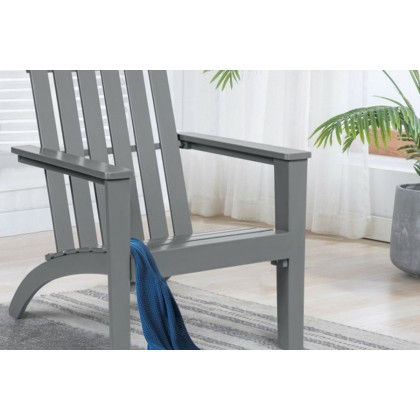 FaFurn - Indoor/Outdoor Acacia Wood Adirondack Lounge Armchair