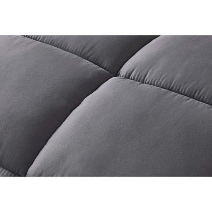 FaFurn Reversible Microfiber Down Alternative Comforter Set - Gray, King Size