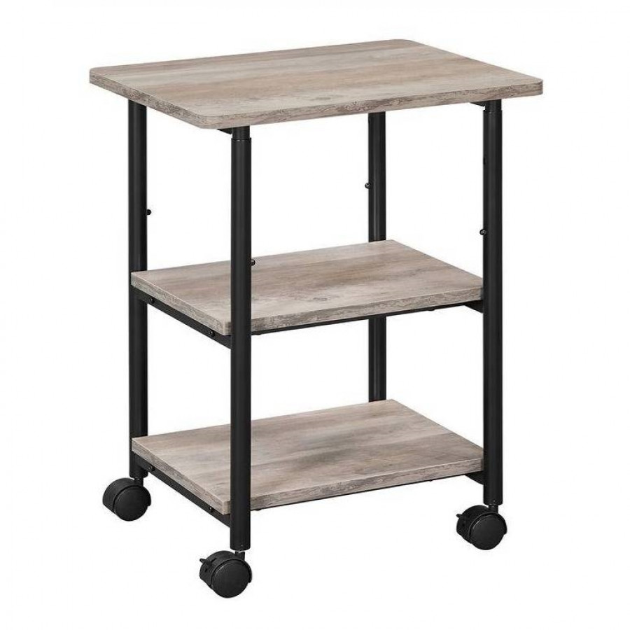 FaFurn Modern Printer Stand - Gray, Metal