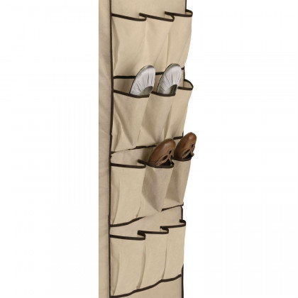 FaFurn - Wardrobe with Shoe Organizer in Tan