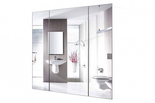 FaFurn™ - Modern 3-Door Wall Mounted Medicine Cabinet Bathroom Mirror Cupboard