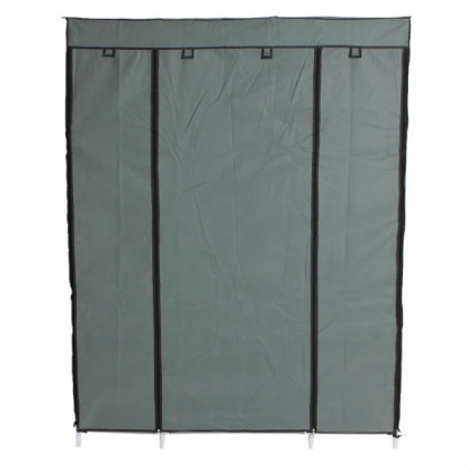 FaFurn - Portable 52" Wardrobe Shelving Unit in Gray