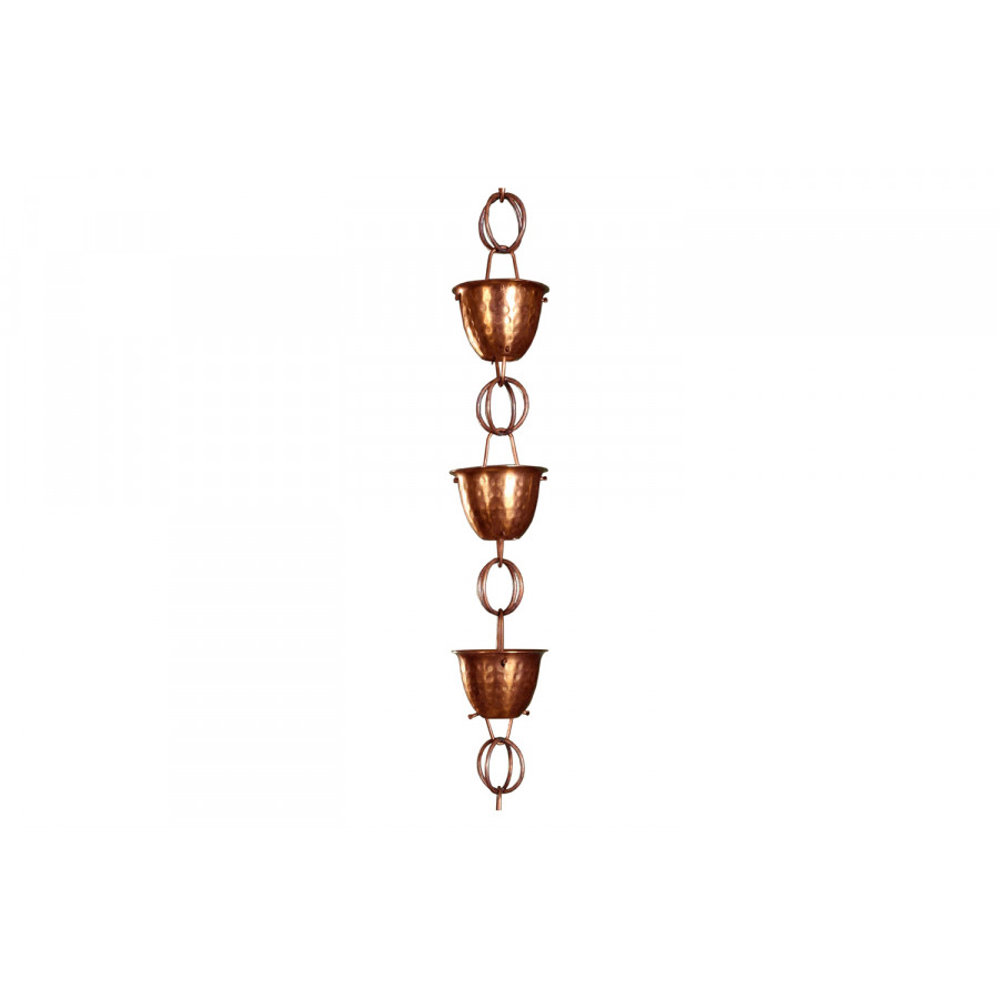 FaFurn - Hammered Copper Rain Cups 8.5-Feet