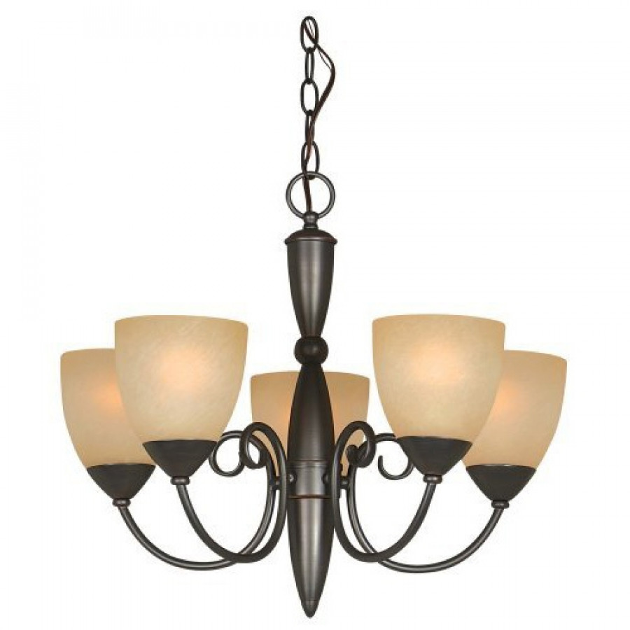 FaFurn - 5-Light Chandelier in Bronze