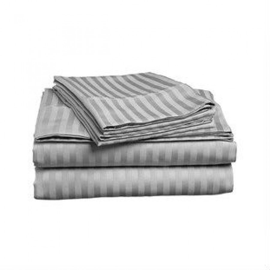 FaFurn - 4-Piece Queen Size Sheet Set in Gray, Microfiber