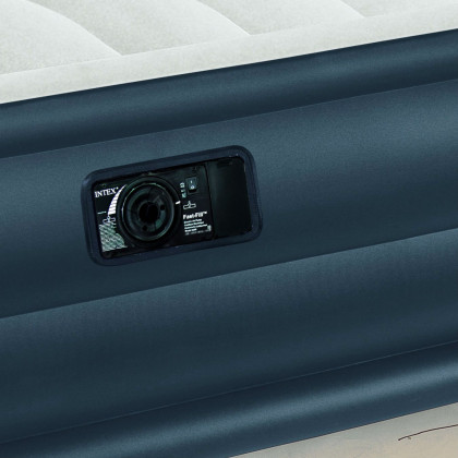 FaFurn - Queen Size Air Mattress with Built-in Pillows and Pump