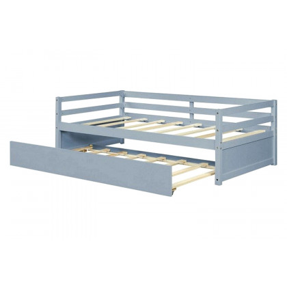 FaFurn - Dorm Style Trundle Daybed Platform Bed Frame
