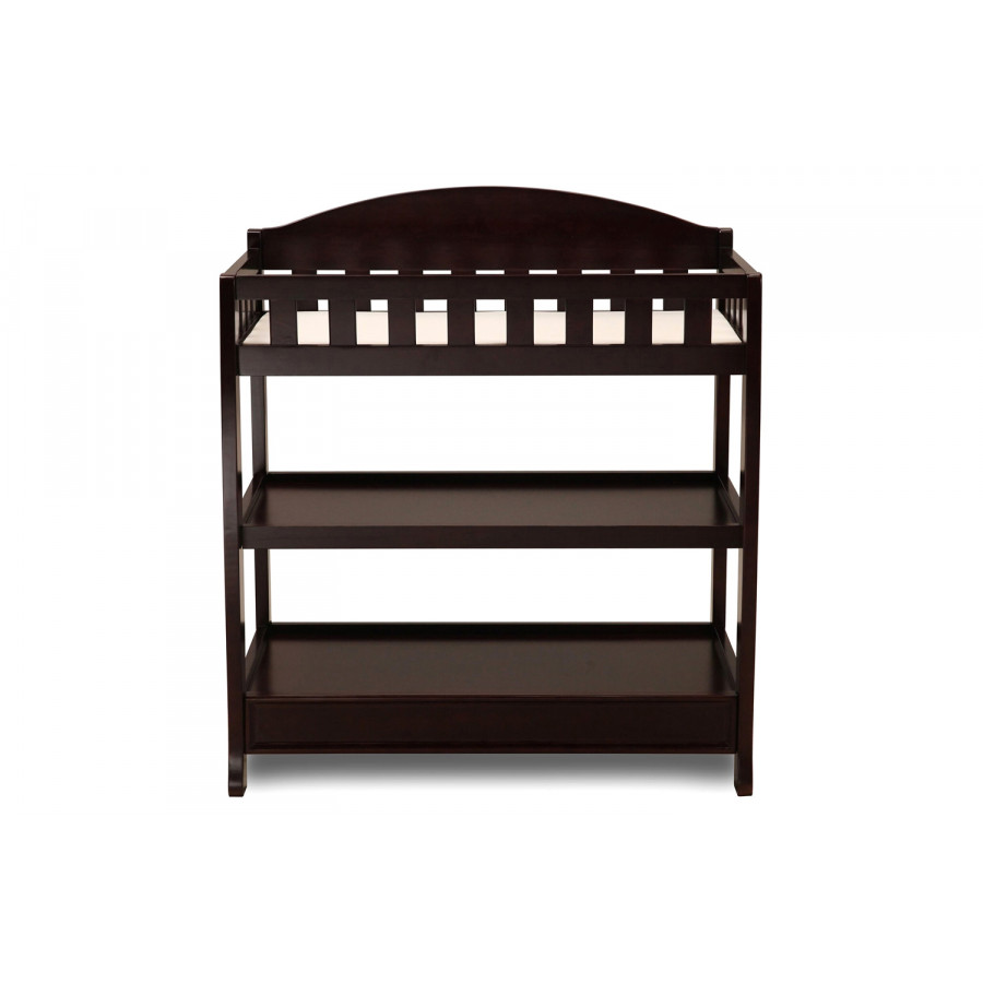 FaFurn - Modern Wooden Baby Changing Table with Safety Rail Pad and Strap