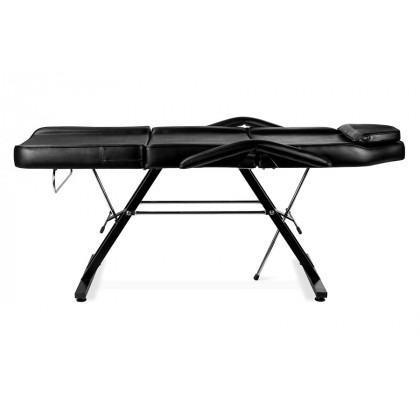 FaFurn - Black Adjustable Massage Bed Salon Chair with Hydraulic Stool