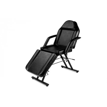 FaFurn - Black Adjustable Massage Bed Salon Chair with Hydraulic Stool