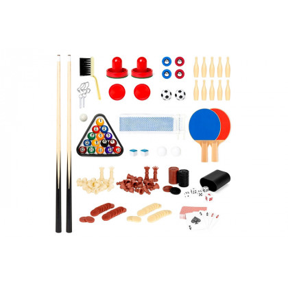 FaFurn - 10-In-1 Combo Game Room Table Set Pool, Foosball, Ping Pong, Chess