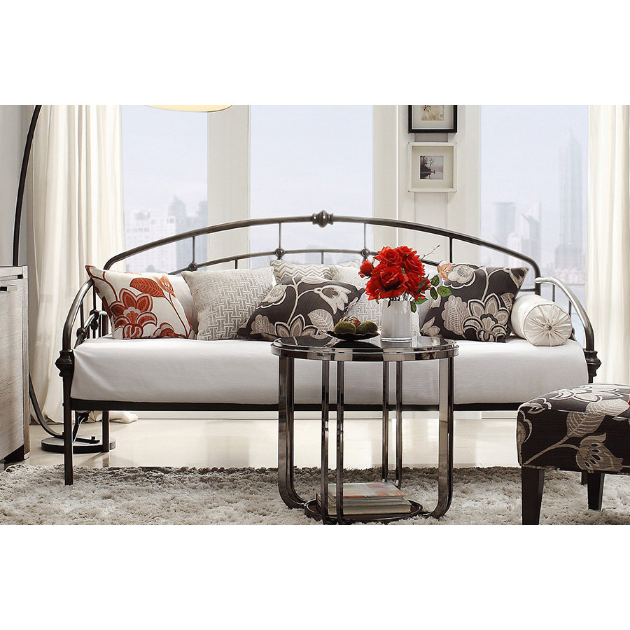 FaFurn - Twin Metal Daybed in Antique Dark Bronze Finish