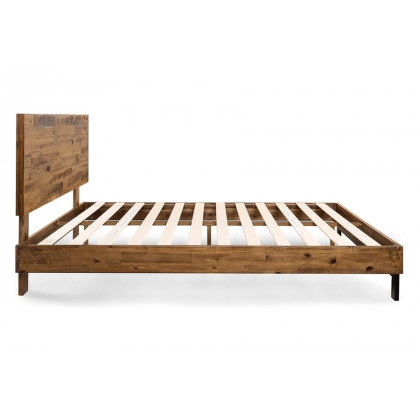 FaFurn Farmhome Low Profile Pine Slatted Platform Bed - King Size