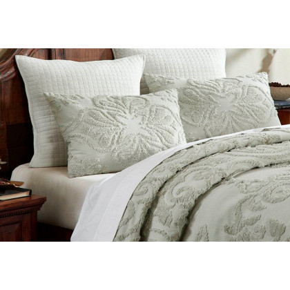 FaFurn King Size 3-Piece Coverlet Bedspread Set - Sage, Cotton