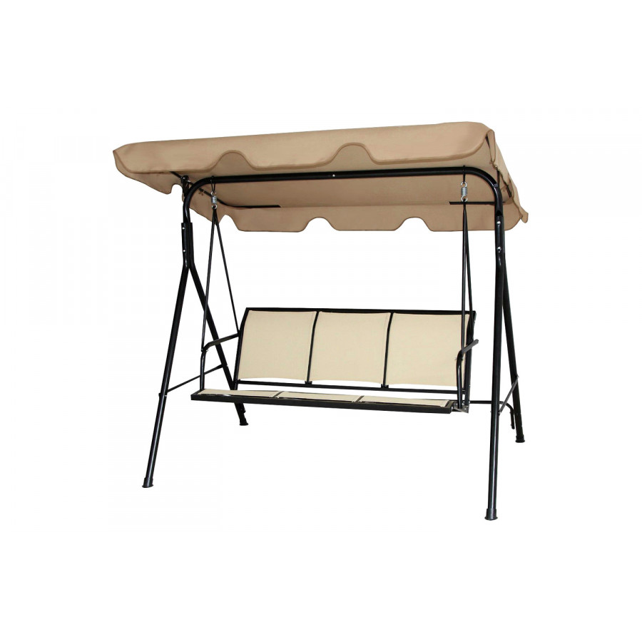 FaFurn - Outdoor 3-Person Canopy Swing for Porch Patio or Deck