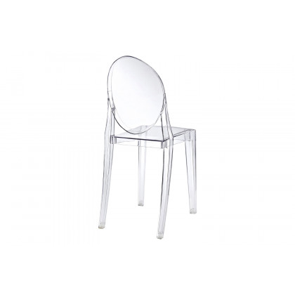 FaFurn - Stackable Clear Acrylic Dining Chair For Indoor Or Outdoor Use