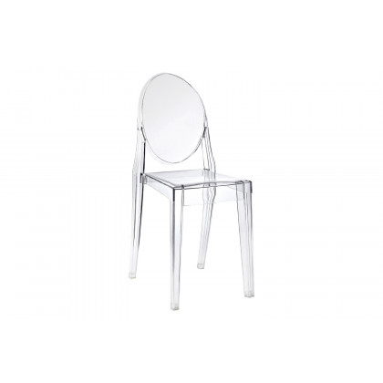 FaFurn - Stackable Clear Acrylic Dining Chair For Indoor Or Outdoor Use