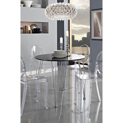 FaFurn - Stackable Clear Acrylic Dining Chair For Indoor Or Outdoor Use