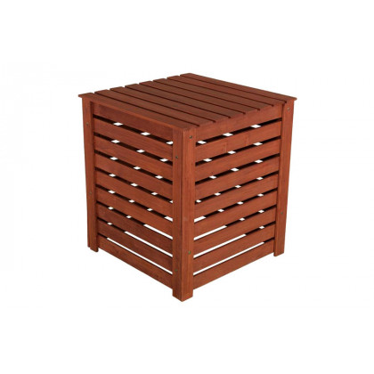 FaFurn - Solid Wood 90-Gallon Compost Bin with Removable Top and Hinged Side Panel