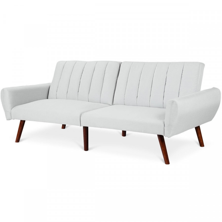 FaFurn Modern Sofa-Bed - Gray, Linen