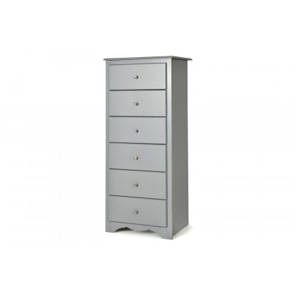 FaFurn - Modern 6 Drawer Tall Wood Dresser Chest