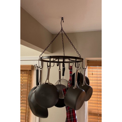 FaFurn - Modern Industrial Circular Hanging Pot Rack