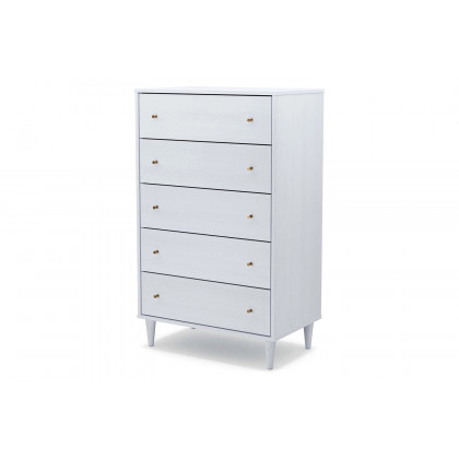 FaFurn - Farmhouse Rustic Mid Century 5 Drawer Chest