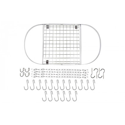 FaFurn - Modern Ceiling Mounted Stainless Steel Oval Hanging Pot Rack