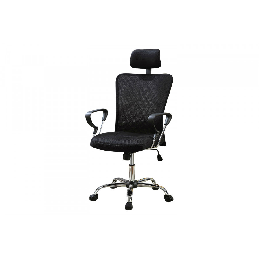 FaFurn - High Back Executive Mesh Office Computer Chair with Headrest in Black