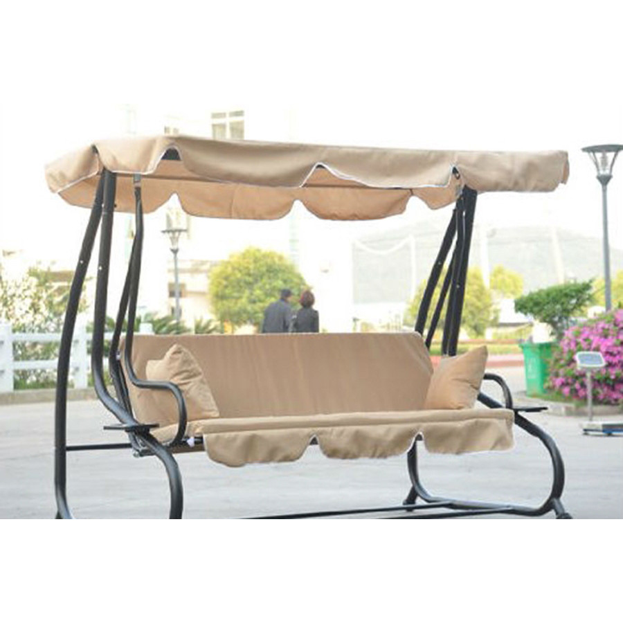 FaFurn - Outdoor Canopy Swing Patio Porch Shade Deck Bed in Sand