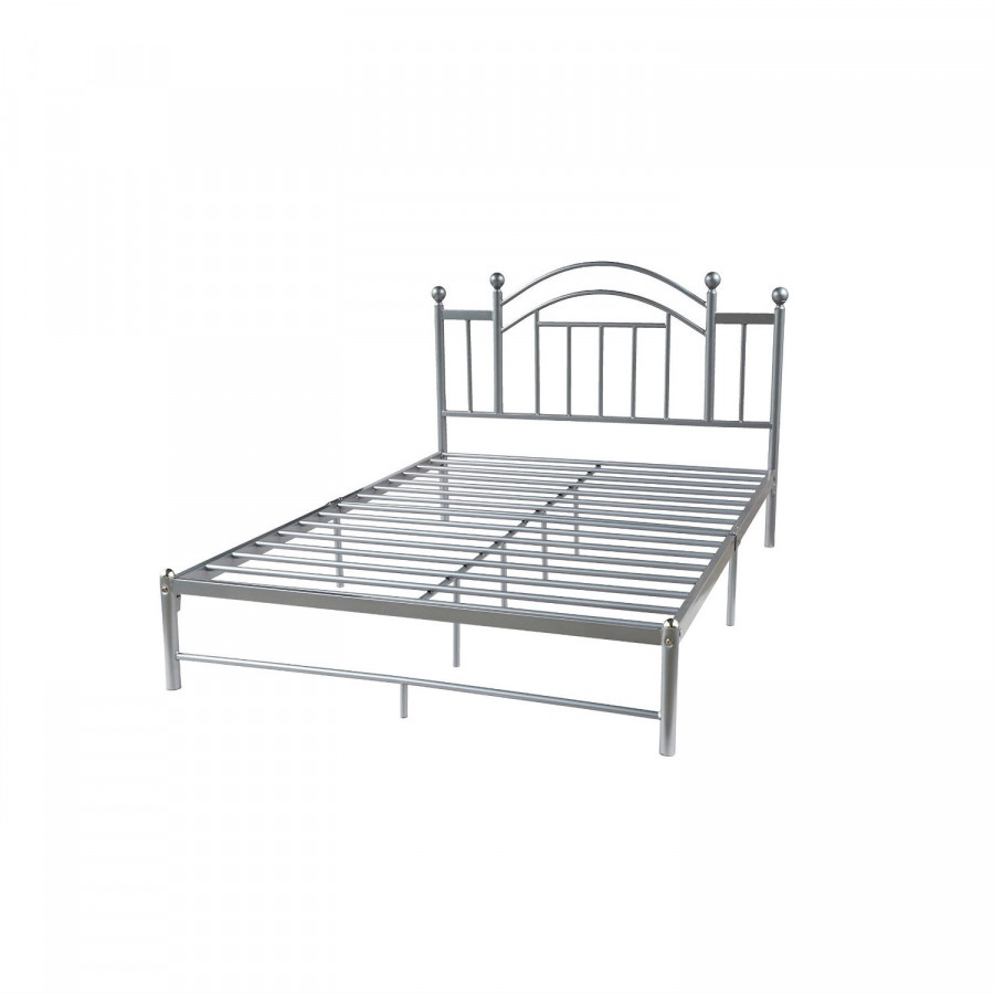 FaFurn - Full Size Platform Bed Frame with Arched Headboard in Metal