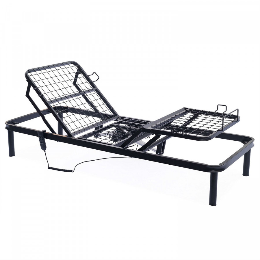 FaFurn - Adjustable Twin XL Size Bed Base with Remote in Metal