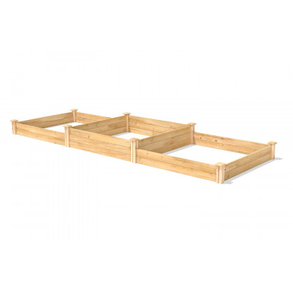 FaFurn - Farmhouse Pine Wood Raised Garden Bed 4 Ft X 12 Ft