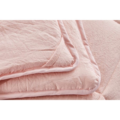 FaFurn 3 Piece Microfiber Reversible Comforter Set - Pink, Twin Size