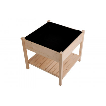FaFurn - Farmhome Square Fir Wooden Raised Garden Planter Box