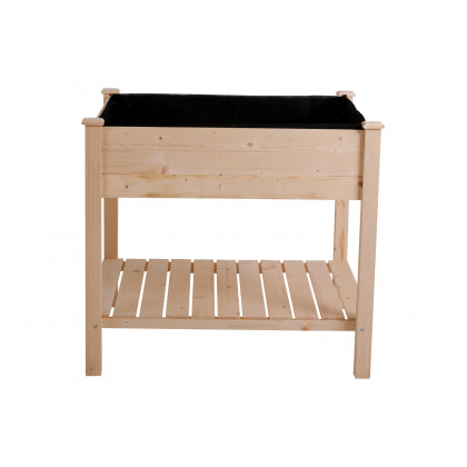FaFurn - Farmhome Square Fir Wooden Raised Garden Planter Box