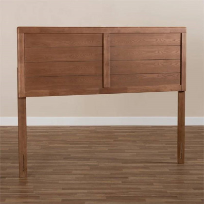 FaFurn - Farmhouse Full Size Headboard in Walnut, Wood