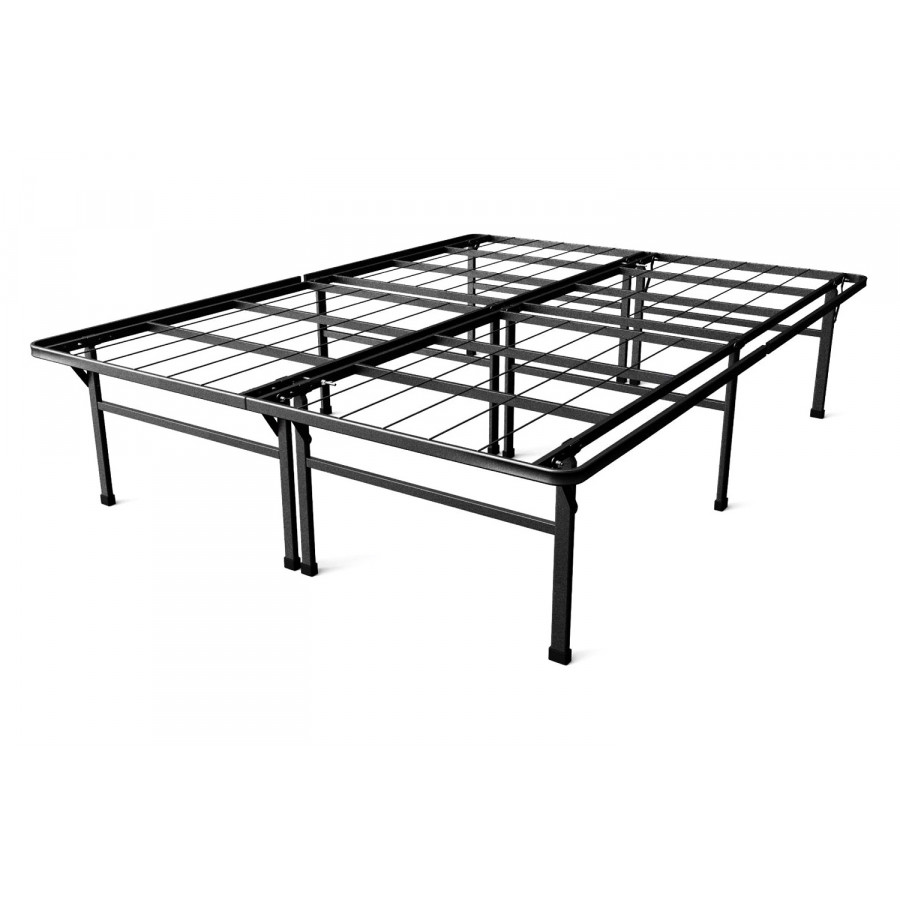 FaFurn - Queen Size 18-Inch High Rise Folding Metal Platform Bed Frame
