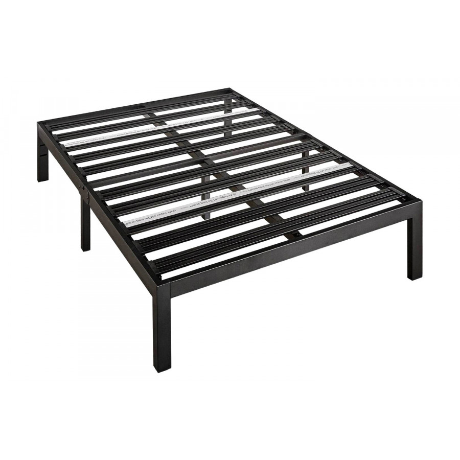 FaFurn - Queen Size Metal Platform Bed Frame with 3.86 Inch Wide Heavy Duty Steel Slats