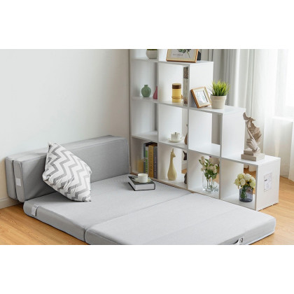 FaFurn - Queen Size 4-Inch Thick Folding Guest Bed Mattress