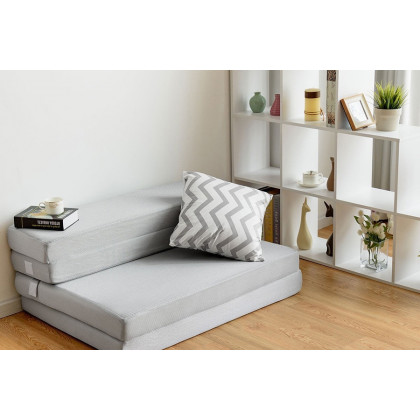 FaFurn - Queen Size 4-Inch Thick Folding Guest Bed Mattress