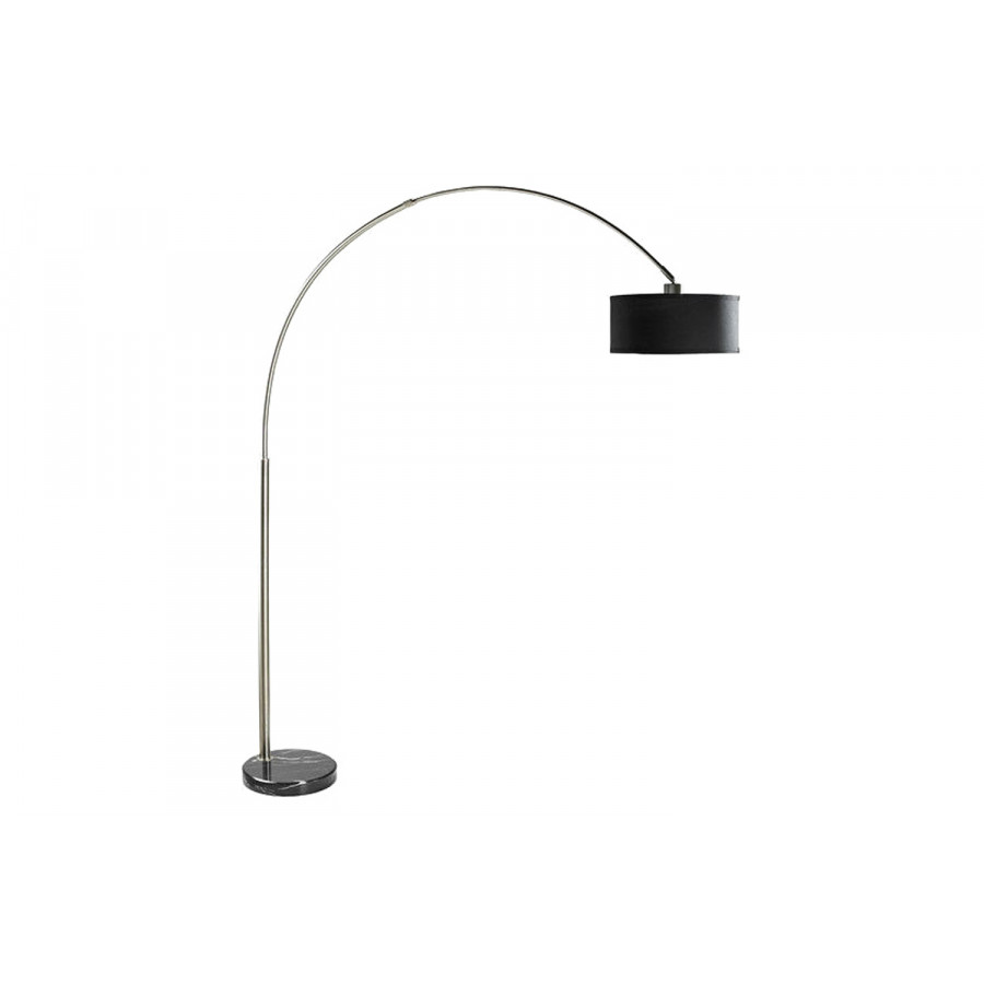 FaFurn Modern 81-Inch Arch Floor Lamp - Silver/Black