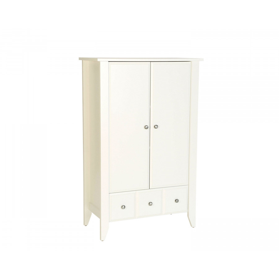 FaFurn - Wardrobe in Soft White, Wood