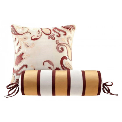 FaFurn 12 Piece Cotton Polyester Comforter Set - Red/Gold, King Size