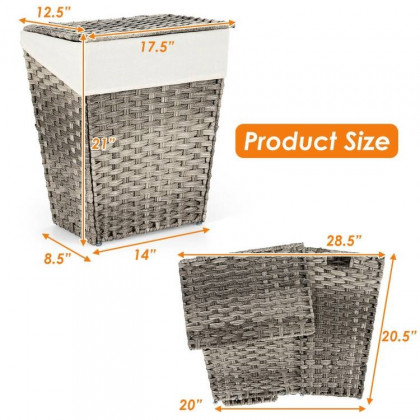 FaFurn - Foldable Laundry Hamper Basket with Liner
